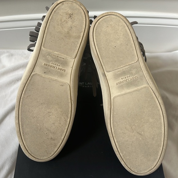 Saint Laurent men’s graphite suede fringe SL/16H - Picture 4 of 6